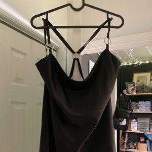 Mary Wyatt SIGRID SATIN O-RING SLIP DRESS -  UK 16/US 12 , brand new w/out tags